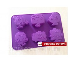 Пищевая силиконовая форма мультфильма SpongeBob SquarePants код 10635