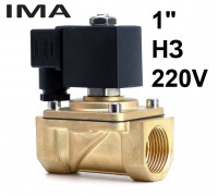 1 дюйм электромагнитный клапан нормально закрытый 220V для воды газа масла IMA