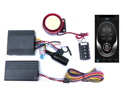 Спутниковая GSM/GPS/GPRS сигнализация для мотоциклов, на мотоцикл. Встроенный трекер GPS