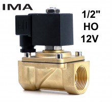1/2 дюйма электромагнитный клапан нормально открытый 12V для воды газа масла IMA