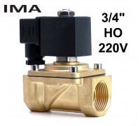 3/4 дюйма электромагнитный клапан нормально открытый 220V для воды газа масла IMA