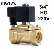 3/4 дюйма электромагнитный клапан нормально открытый 220V для воды газа масла IMA
