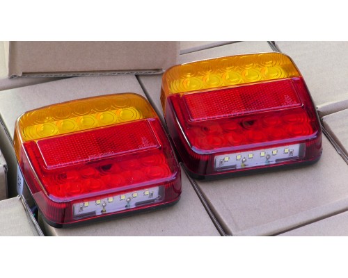 Стопы фонари задние на прицеп легковой яркие светодиодные лед LED 12V код товара 10907