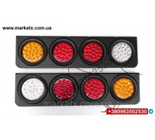 LED стопы круглые прицеп 24V на грузовик тягач задний фонарь стоп