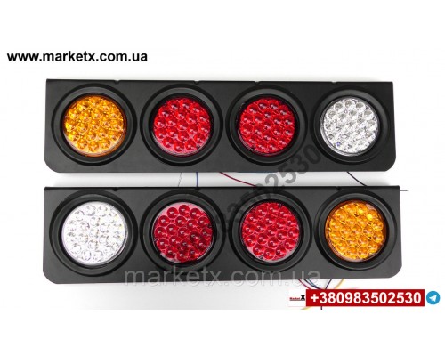LED стопы круглые прицеп 24V на грузовик тягач задний фонарь стоп