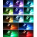 Кольорові габаритні вогні RGB Світлодіодні автомобільні лампи габаритів RGB LED T10 W5W + пульт