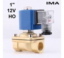 1 дюйм нормально открытый 12V соленоидный электромагнитный клапан для воды газа масла IMA, код 11028