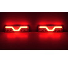 Светодиодные LED стопы для тюнинг ВАЗ 2101 фонари ГАЗель задние стопы на прицеп 12-24 вольт, код товара 11037