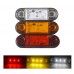 Желтые 12-24 вольт яркие светодиодные лед габаритные огни на прицеп подсветка LED, код товара 11062