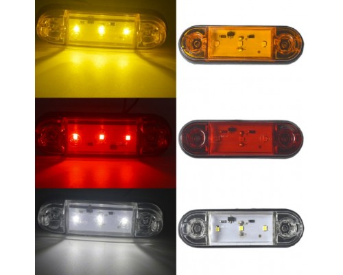 Красные 12-24 вольт яркие светодиодные лед габаритные огни на прицеп подсветка LED, код товара 11063