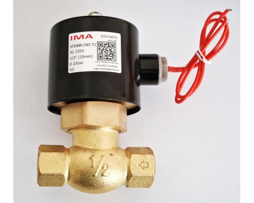 1/2 дюйма для пара паровой клапан электромагнитный нормально закрытый 220V IMA код товара 11107