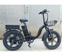 Электровелосипед фетбайк на широких колесах  20х4.0 фэтбайк 2500W складной код товара 111154