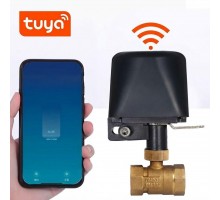 Умный шаровый кран 1/2 дюйма с электроприводом Tuya WiFi (Smart Life) для автоматического закрытия открытия