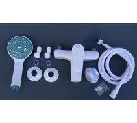 Белый смеситель для ванны пластиковый смеситель для душа код 10002