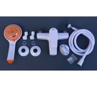 Белый смеситель для ванны пластиковый смеситель для душа код 10004
