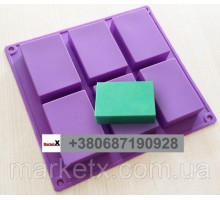 Пищевая силиконовая форма прямоугольная без узоров код 10545