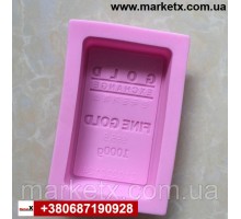Пищевая силиконовая форма прямоугольная с текстом GOLD код 10589